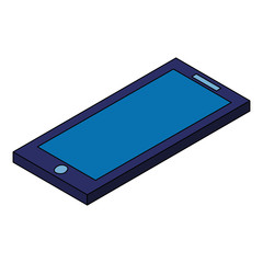 isometric smartphone call device wireless vector illustration