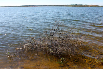 Views of the Alqueva reservoir in Portugal, created where the Alqueva Dam impounds the Guadiana River