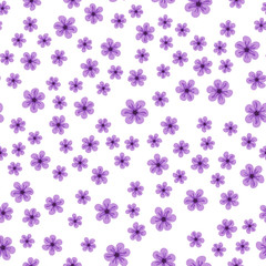 abstract seamless pattern of flowers on a white background. For prints, cards, invitations, birthday, holidays, party, celebration, wedding, Valentine's day.