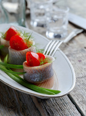  Herring  with dill.