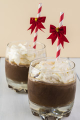 Homemade frozen hot chocolate.