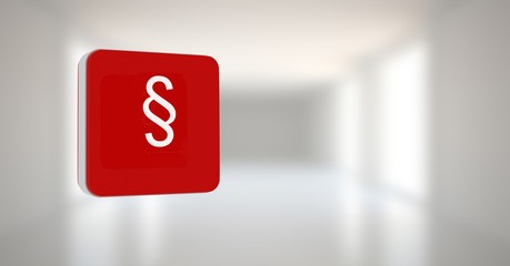 section symbol icon with bright background