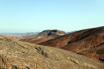 Fototapeta na wymiar Beautiful Landscape of Fuerteventura - Spain 