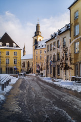 Winter in the city of Luxembourg