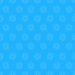 Floral seamless background, lot of flowers, abstract pattern