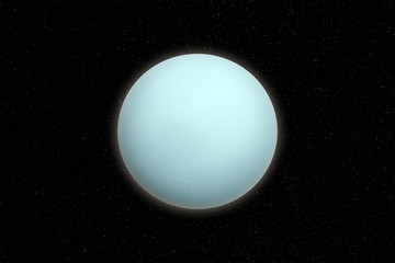 Obraz premium Uranus planet in outer space. Elements of this image furnished by NASA