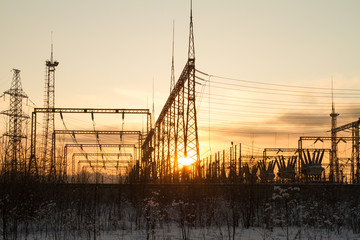 Electrical substation.