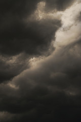 Fototapeta na wymiar Storm clouds before the start of the storm