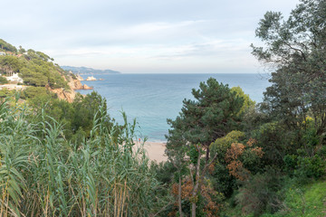 The coast in Blanes, Costa Brava, Girona, Spain