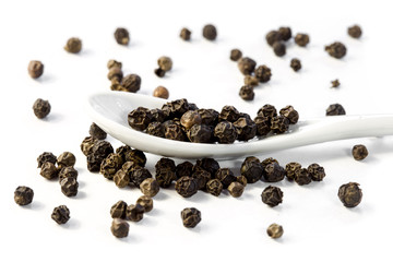 Black pepper dry isolated