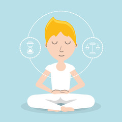 Meditation design concept 