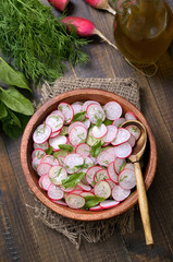 Fresh vegetable salad