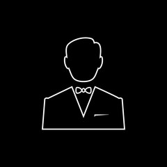 Businessman men vector icon