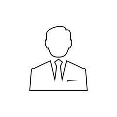 Businessman men vector icon