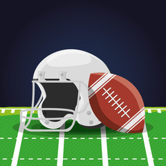 Naklejka premium american football design concept