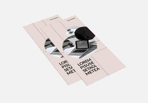 Tri-Fold Brochure Layout With Black Accents 4
