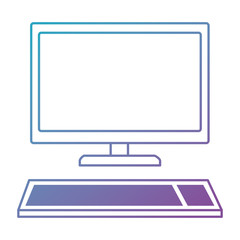 computer desktop isolated icon