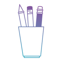 pencil holders isolated icon