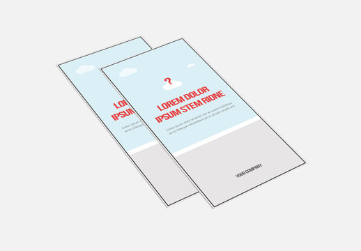 Tri-Fold Brochure Layout With Pictogram 1