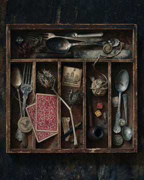 Vintage junk drawer