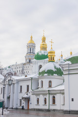 The Near Caves , Caves of Saint Anthony. Kyiv-Pechersk Lavra. Landmark oh Kiev, Ukraine. Wintertime, snow