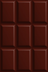 Naklejka premium Dark bitter chocolate seamless pattern
