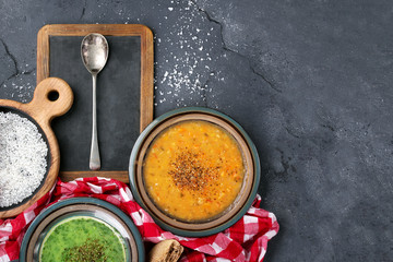 Spinach and chicken soup