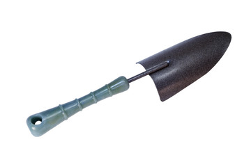Garden shovel on a white background.