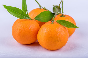 orange fruit isolated on white