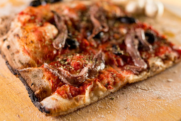 Marinara Pizza with fillet of anchovies
