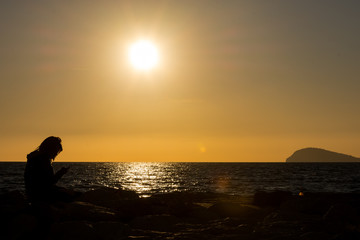 Marina di Minturno LT, tramonto