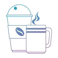 coffee mug with plastic cup