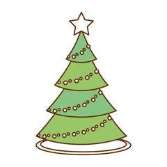 christmas tree isolated icon