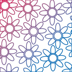 Fototapeta premium beautiful flowers pattern background