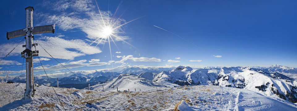 Winterpanorama Hochkasern im Pinzgau