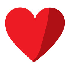 video game heart life icon vector illustration shadow image