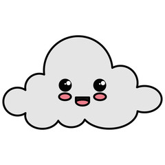 cloud sky kawaii character