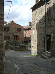View of the city of Cortona