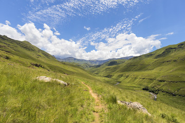 Foot path in the valley