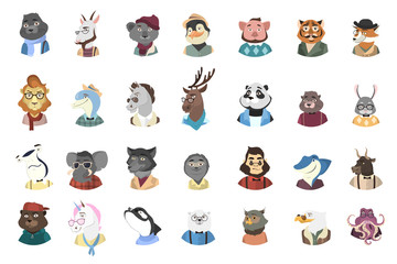 Humanized animals set.