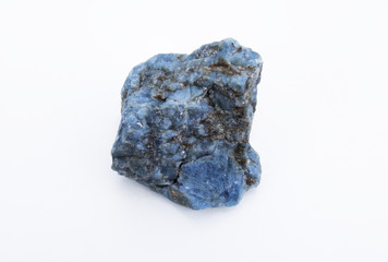 Apatite mineral isolated over white