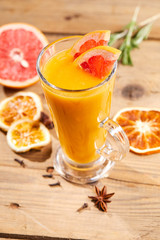 winter drink with orange