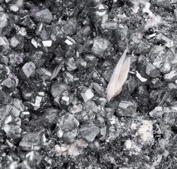 lead carbonate mineral isolated over white