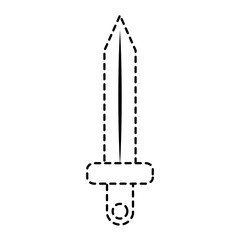 video game sword battle icon vector illustration