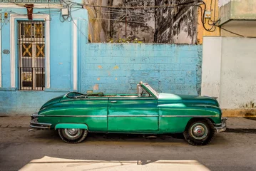 Fotobehang Cuba, old cars, havana © Zoltn