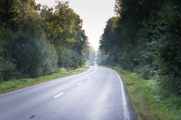Obraz premium Country road in morning
