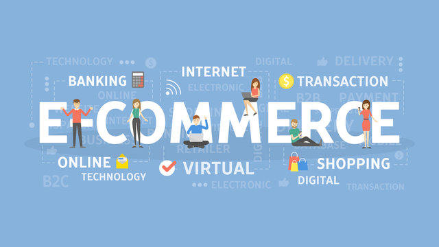 E-commerce concept illustration.