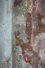 chipping paint and urban decay  multicolor layers of chipping paint