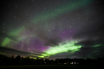 Obraz na płótnie Canvas Northern Lights over Iceland
