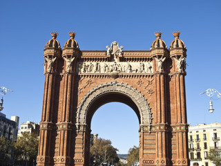Fototapeta na wymiar Arch of triumph, Barcelona